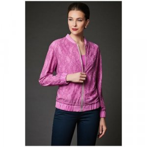 Пиджак , размер 50, розовый Арт-Деко. Цвет: розовый