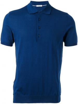 Рубашка-поло Paolo Pecora. Цвет: синий