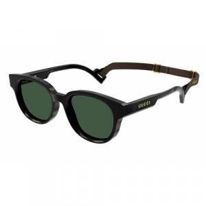 Солнцезащитные очки GG1237S 001, черный GUCCI. Цвет: черный