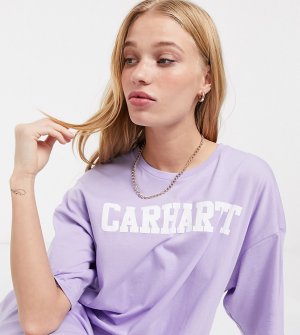 Платье-футболка в стиле oversize с логотипом -Фиолетовый Carhartt WIP