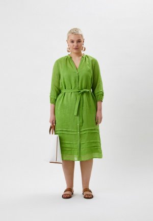 Платье Marina Rinaldi Voyage DOROTEA. Цвет: зеленый