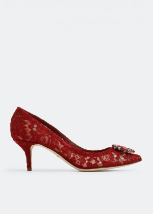 Туфли Lace Rainbow, красный Dolce&Gabbana