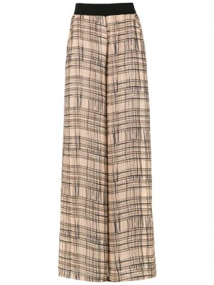 Wide leg printed trousers Mara Mac. Цвет: коричневый