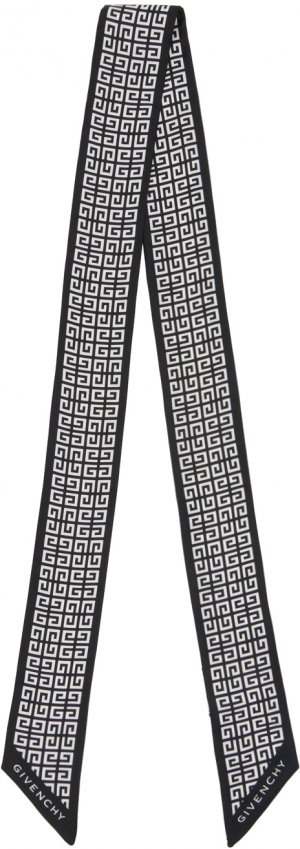 Черно-белый шарф-бандо 4G Givenchy