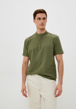 Рубашка Al Franco. Цвет: зеленый