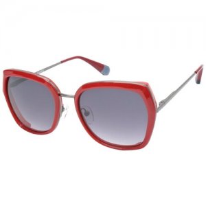 Солнцезащитные очки , красный Enni Marco. Цвет: серый