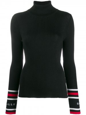 Приталенный свитер с высоким воротником Gaelle Bonheur. Цвет: черный