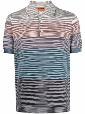 Striped short-sleeved T-shirt Missoni. Цвет: синий