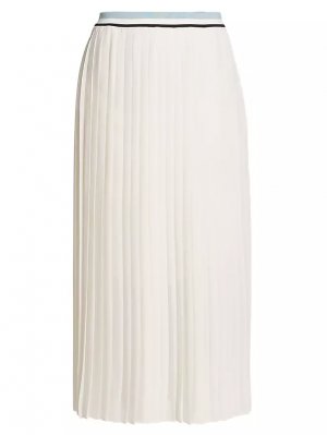 Плиссированная юбка-макси , белый Moncler