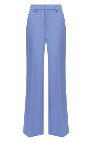 Шерстяные брюки Roland Mouret. Цвет: синий
