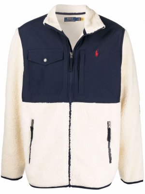 Куртка со вставками Polo Ralph Lauren. Цвет: бежевый
