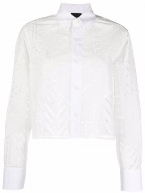 All-over embroidery shirt Just Cavalli. Цвет: белый