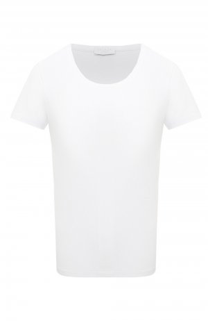 Хлопковая футболка Escada Sport. Цвет: белый