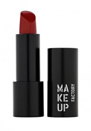 Помада Make Up Factory Устойчивая полуматовая для губ Magnetic Lips semi-mat&long-lasting тон 386 пунцовый