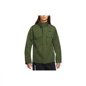 Premium Essentials M65 Unlined Packable Hood Lightweight Logo Jacket Men Green DC6771-326 Nike