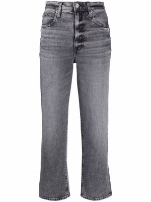 Укороченные джинсы с завышенной талией Slvrlake. Цвет: серый