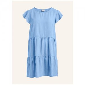 Платье женское размер 38 VILA. Цвет: синий/голубой