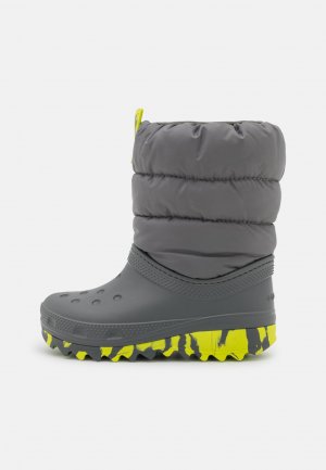 Зимние сапоги/зимние ботинки CLASSIC NEO PUFF UNISEX , цвет slate grey Crocs