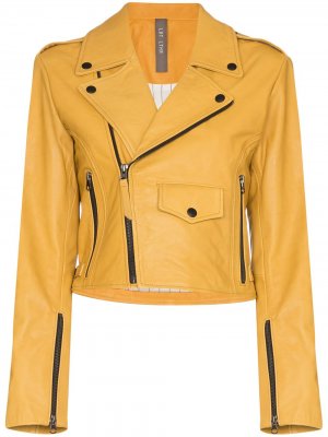 Байкерская куртка Isabella Lot Lthr. Цвет: желтый