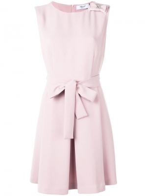 Короткое платье с поясом на талии Blugirl. Цвет: розовый