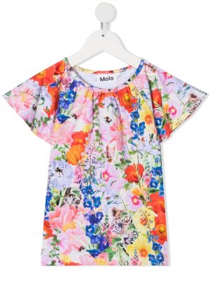 Блузка с цветочным принтом Molo. Цвет: розовый
