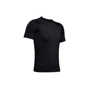 HeatGear Compression Solid Crew Neck T-Shirt Men Tops Black 1353449-001 Under Armour