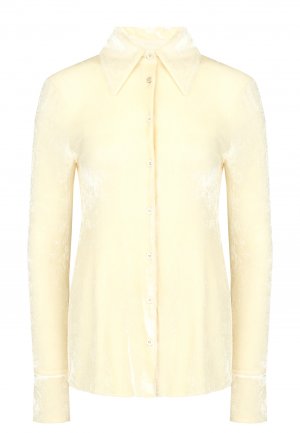 Рубашка JIL SANDER. Цвет: желтый