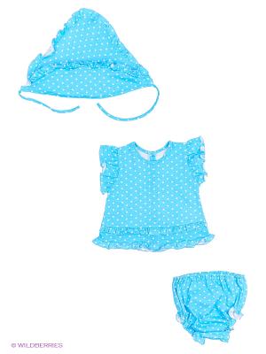 Комплект одежды Три ползунка. Цвет: голубой
