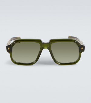 Солнцезащитные очки challenger в квадратной оправе , зеленый Jacques Marie Mage