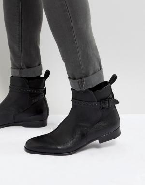 Черные кожаные ботинки челси с заклепками Cult HUGO. Цвет: черный