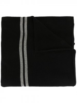 Объемный кашемировый шарф в полоску James Perse. Цвет: черный