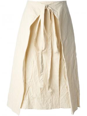 Многослойная юбка с завязкой Forme Dexpression D'expression. Цвет: телесный