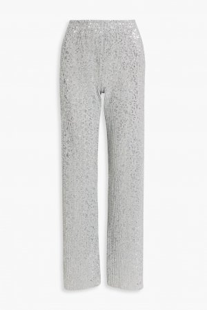 Трикотажные брюки прямого кроя Markus с пайетками STINE GOYA, серый Goya