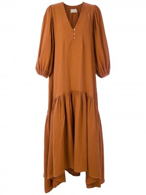 LE SOLEIL DETE платье макси Almira D'ETE. Цвет: коричневый