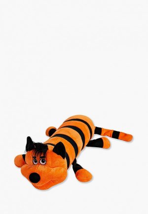Игрушка мягкая Штучки, к которым тянутся ручки Мягкий валик Кот в полоску 70 см. Цвет: оранжевый