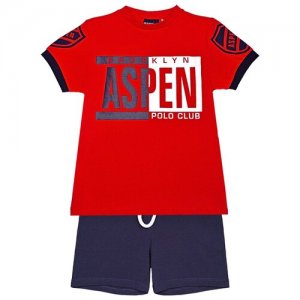Комплект для мальчика Aspen Polo Club 1036K0532 цвет красный 10 лет. Цвет: синий/красный