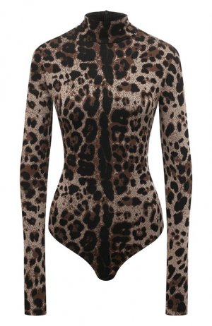 Боди Dolce & Gabbana. Цвет: леопардовый
