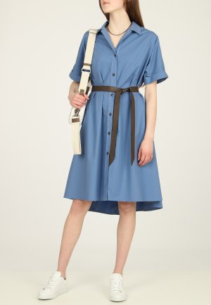 Платье CAPPELLINI BY PESERICO. Цвет: голубой