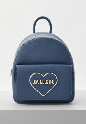 Рюкзак Love Moschino. Цвет: голубой