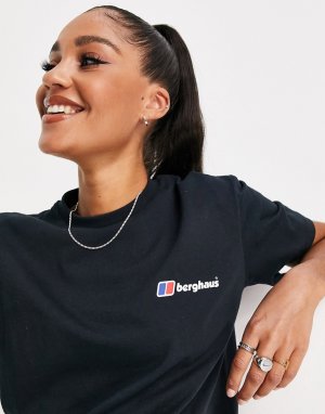 Черная футболка с логотипом Classic-Черный Berghaus