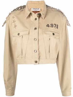 Укороченная куртка 1980-х годов в стиле милитари A.N.G.E.L.O. Vintage Cult. Цвет: бежевый