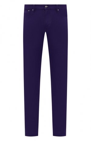Хлопковые брюки Ralph Lauren. Цвет: фиолетовый