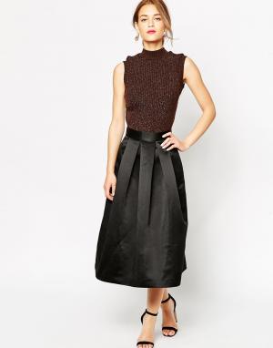 Нарядная юбка миди Duchess Lulu & Co. Цвет: черный