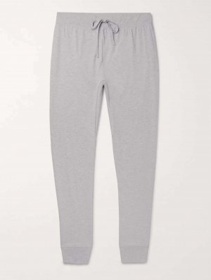 Зауженные пижамные брюки Pima из хлопкового джерси облегающего кроя, серый Handvaerk