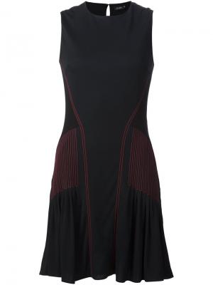 Платье с контрастным деталями Atlein. Цвет: чёрный