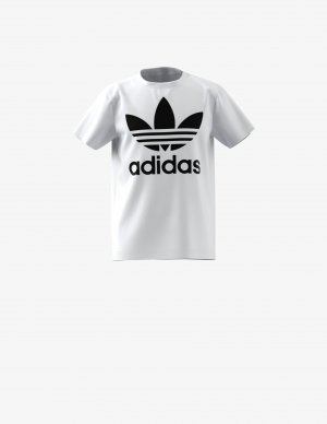 Футболка с изображением трилистника , белый Adidas Originals