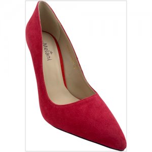 Туфли женские лодочки замша (1762) Размер: 35, Цвет: красный Melani. Цвет: красный