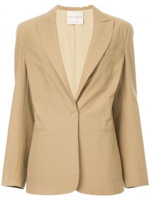 Пиджак удлиненный Erika Cavallini. Цвет: коричневый