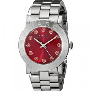 Наручные часы , красный, серебряный MARC JACOBS. Цвет: красный/серебристый