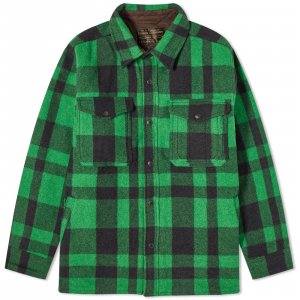 Куртка Mackinaw Shirt, цвет Acid Green & Black Plaid Filson
